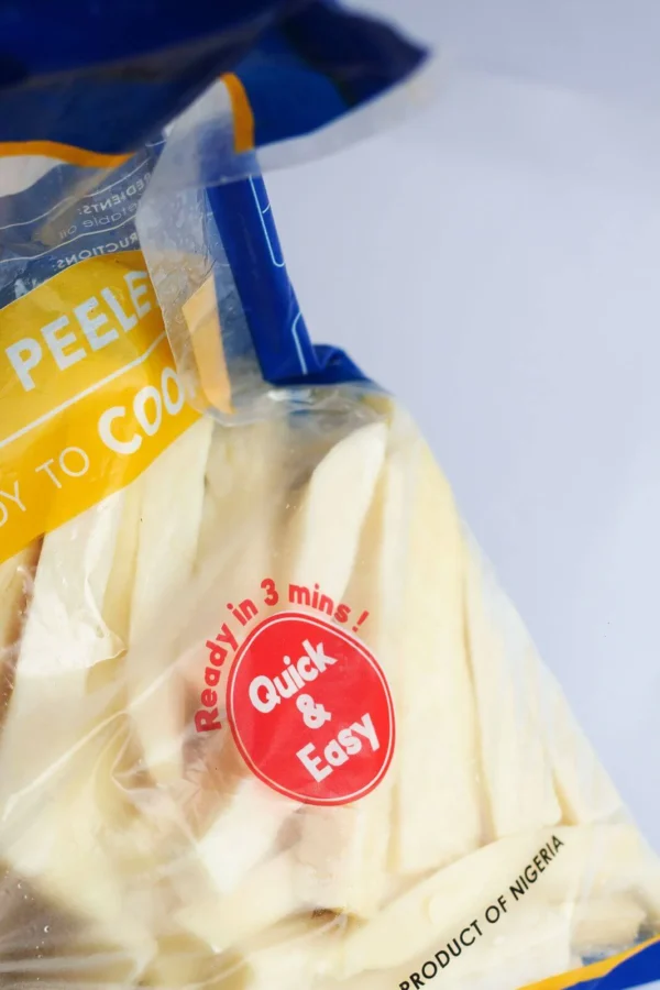 Frozen Peeled Ready-to-Cook Yam Chips - 600g & 2.5kg - Image 2